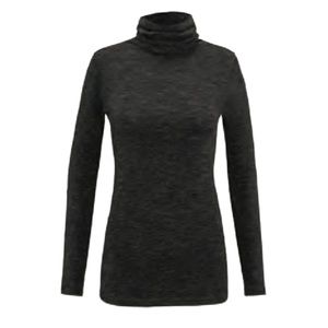 CAbi 3225 Odyssey Turtleneck grey spacedye top
